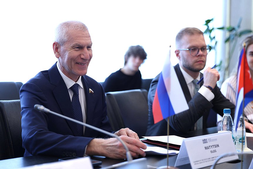 Председатель Комитета по физической культуре и спорту Олег Матыцин