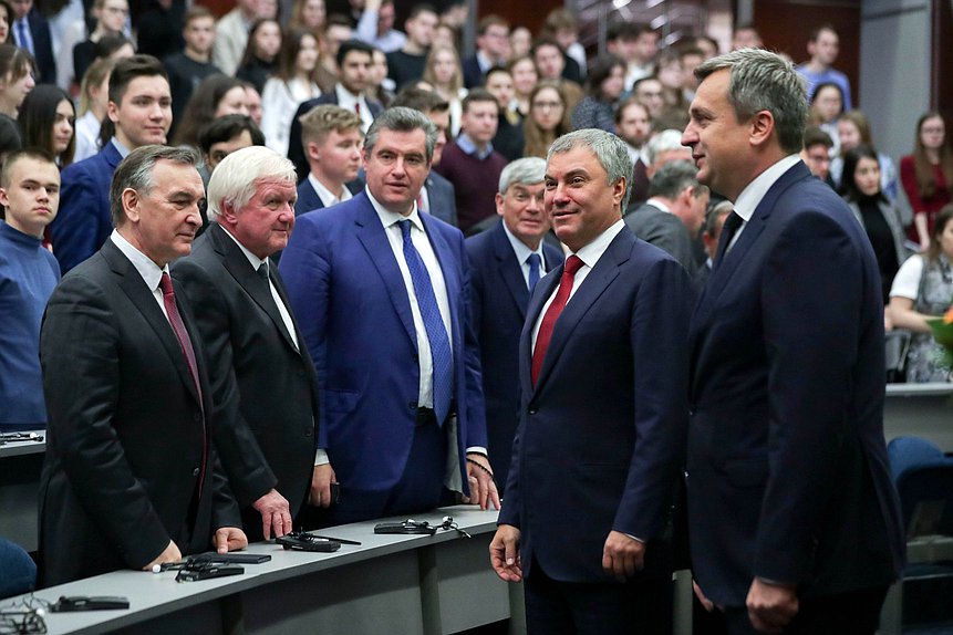 Chairman of the State Duma Viacheslav Volodin and Speaker of the National Council of the Slovak Republic Andrej Danko