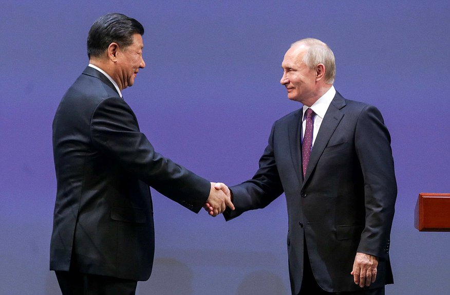 President of the People's Republic of China Xi Jinping and President of the Russian Federation Vladimir Putin