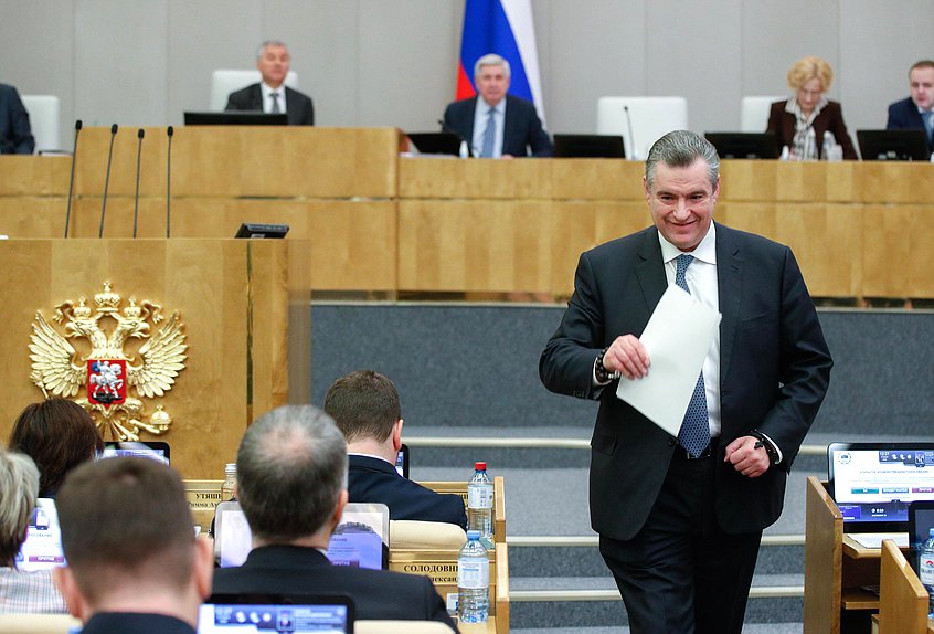 Руководитель фракции ЛДПР Леонид Слуцкий