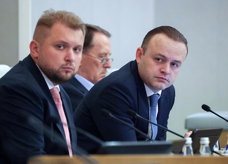Заместители Председателя Государственной Думы Борис Чернышов и Владислав Даванков