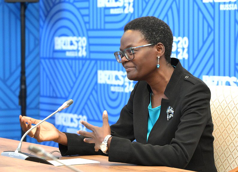 Tulia Ackson, Presidenta de la Unión Interparlamentaria, Presidenta de la Asamblea Nacional de la República Unida de Tanzania. Foto: Servicio de Prensa del Presidente de la Federación Rusa