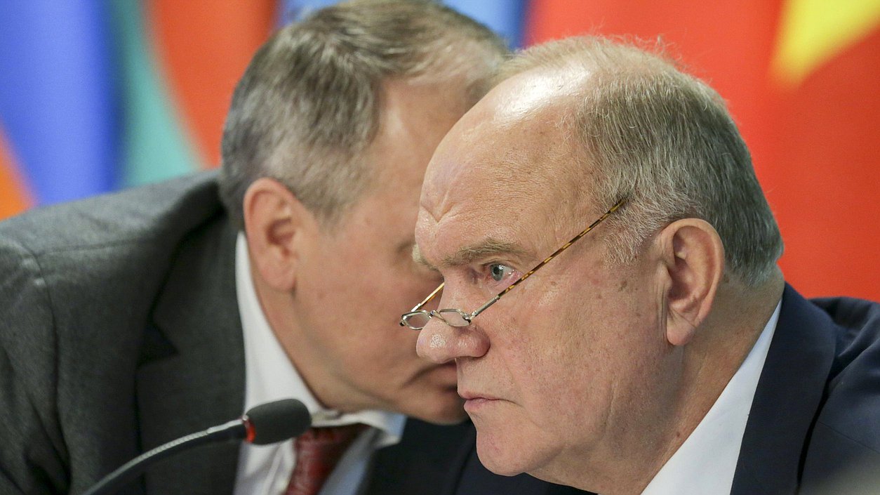 Leader of CPRF faction Gennady Zyuganov