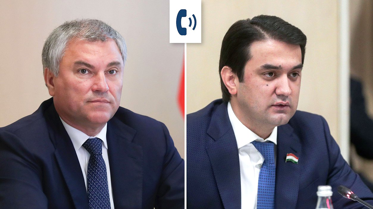 Viacheslav Volodin had a telephone conversation with Chairman of the National Assembly of Tajikistan Rustami Emomali