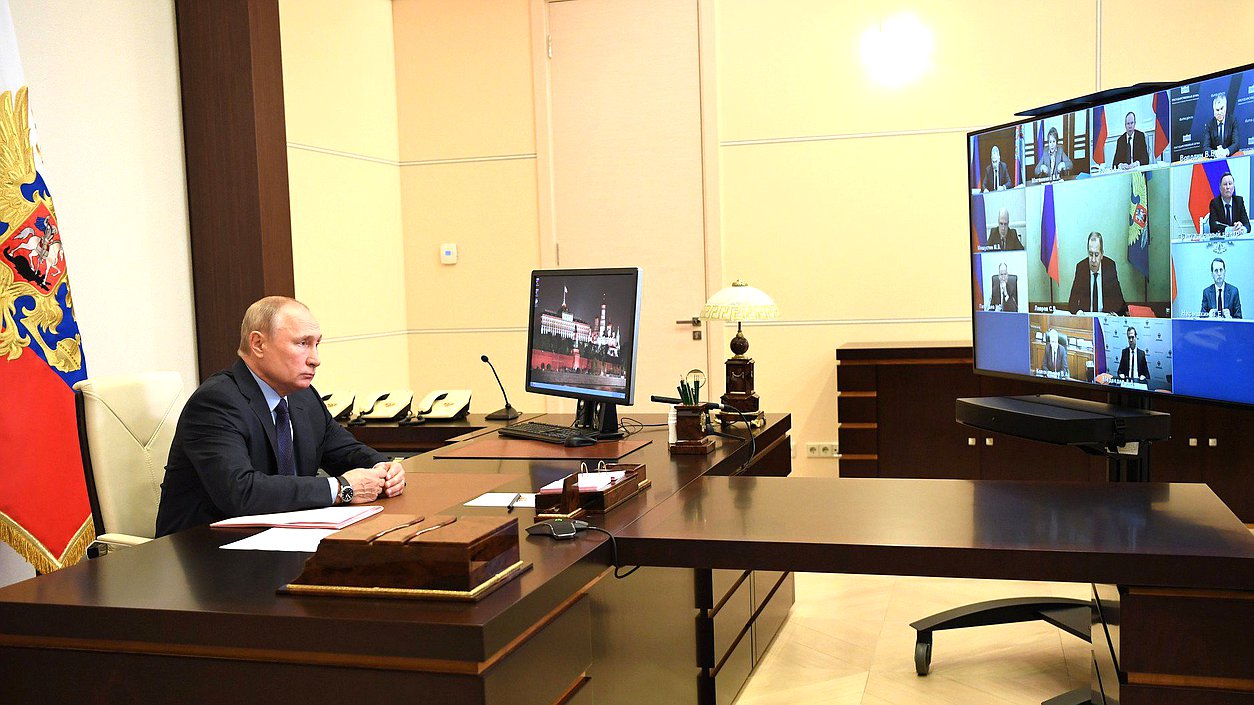 Совещание с постоянными членами Совета Безопасности. Фото: kremlin.ru