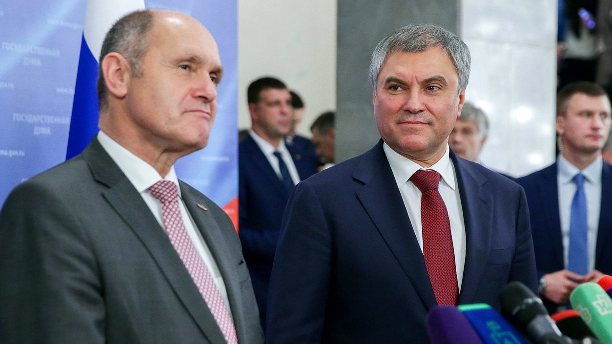 Chairman of the State Duma Viacheslav Volodin and President of the National Council of the Republic of Austria Wolfgang Sobotka