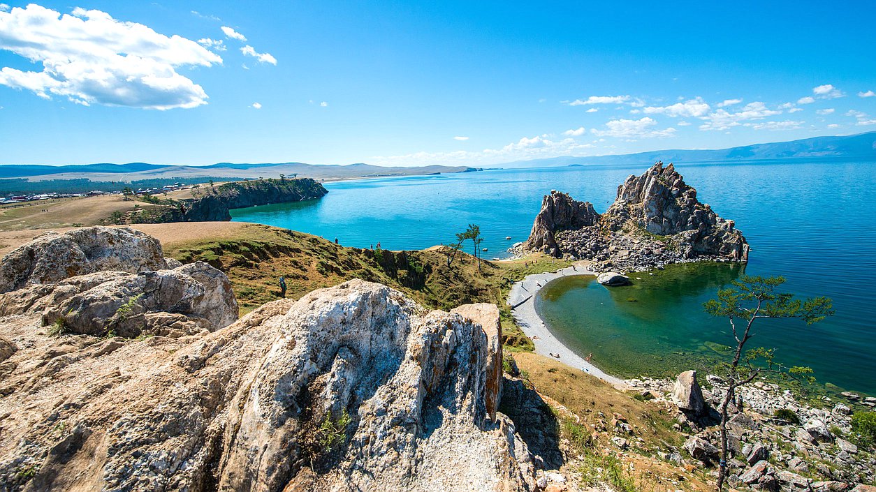 природа лес вода озеро байкал