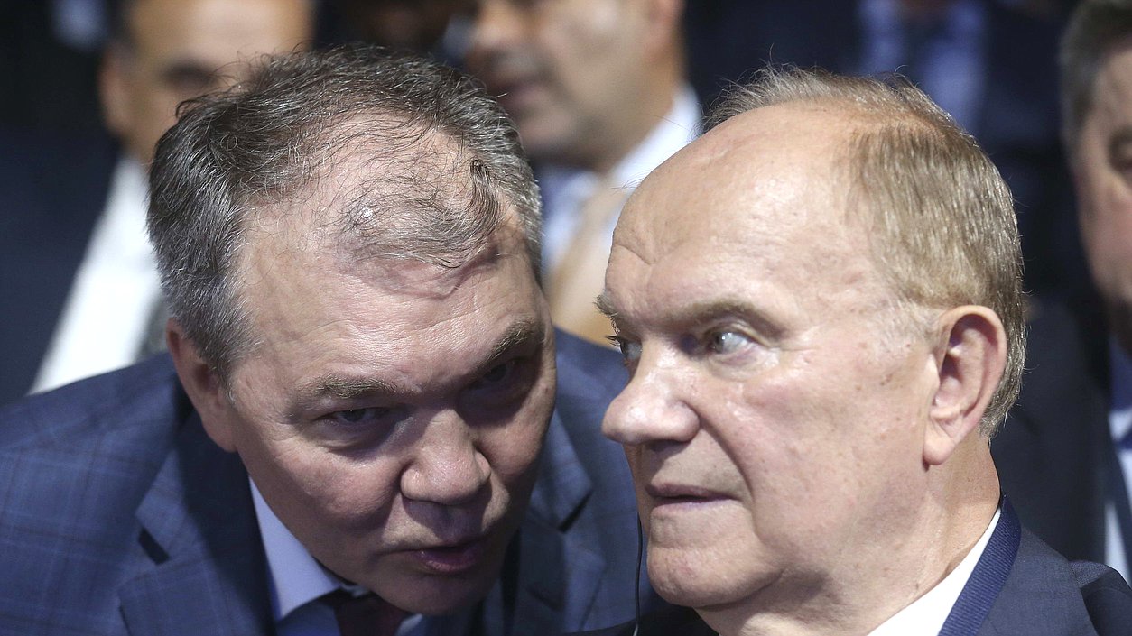 Chairman of the Committee on Issues of the Commonwealth of Independent States and Contacts with Fellow Countryman Leonid Kalashnikov and Leader of the Communist Party’s Faction Gennady Zyuganov