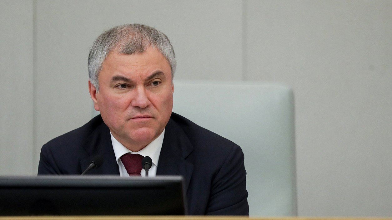 Chairman of the State Duma Vyacheslav Volodin