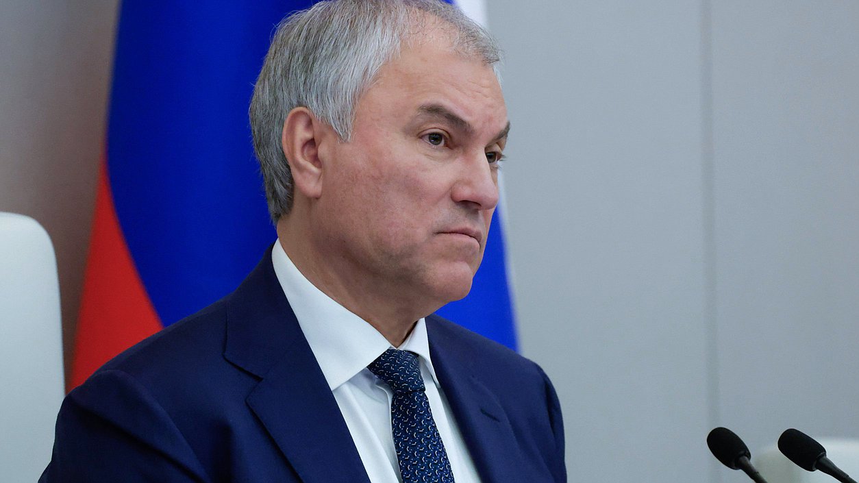 Chairman of the State Duma Vyacheslav Volodin