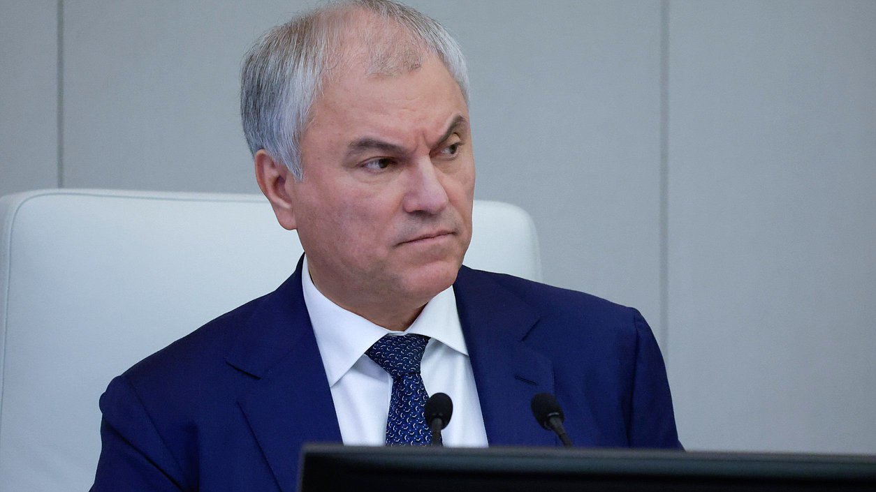 Chairman of the State Duma Vyacheslav Volodin