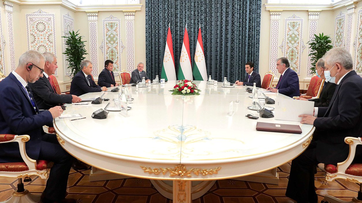 Meeting of heads of the parliamentary delegations with President of the Republic of Tajikistan Emomali Rahmon