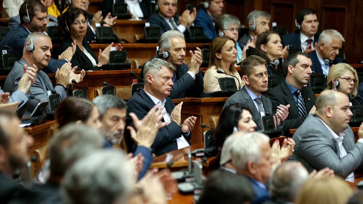 Participation of the delegation of the State Duma in the plenary meeting of the National Assembly of the Republic of Serbia