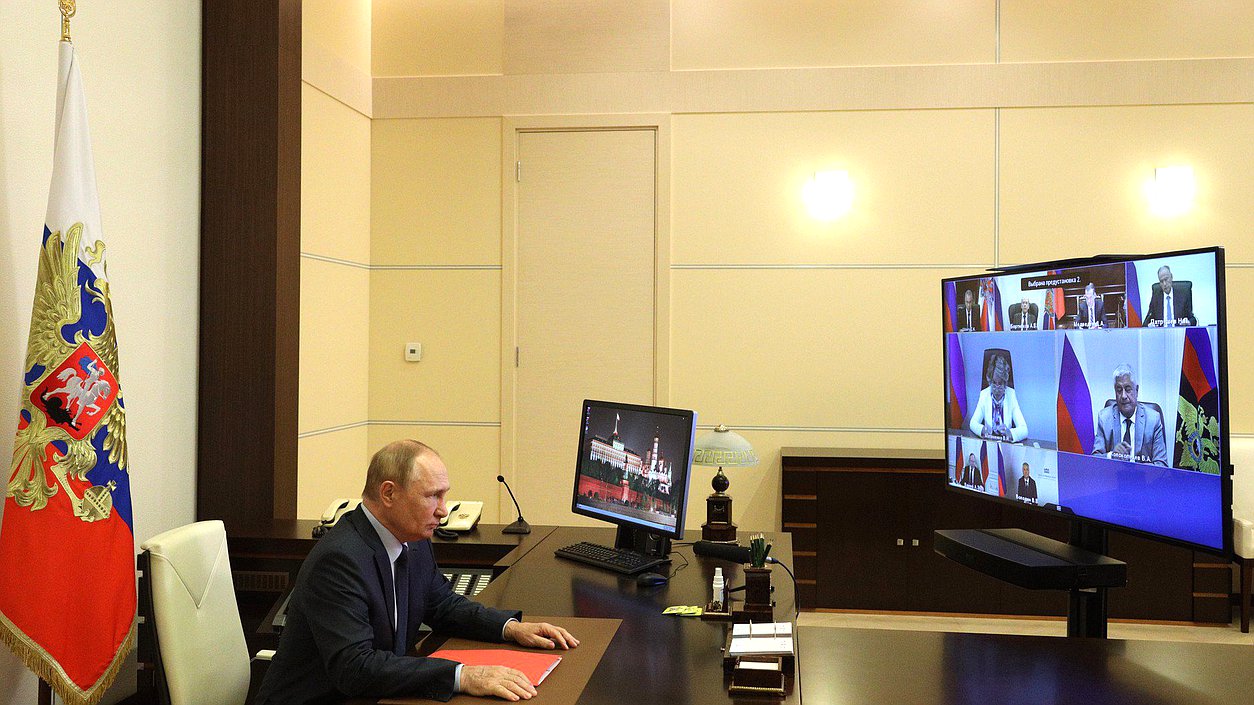 Совещание с постоянными членами Совета Безопасности. Фото: kremlin.ru
