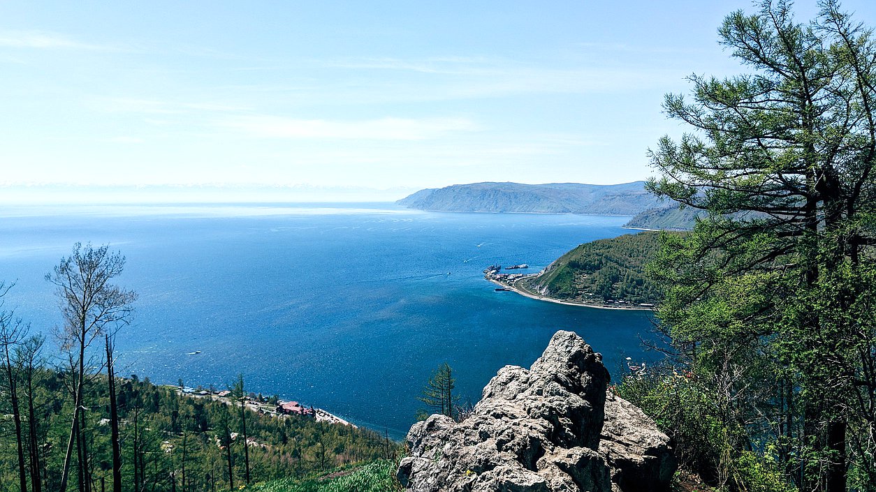 природа лес вода озеро байкал