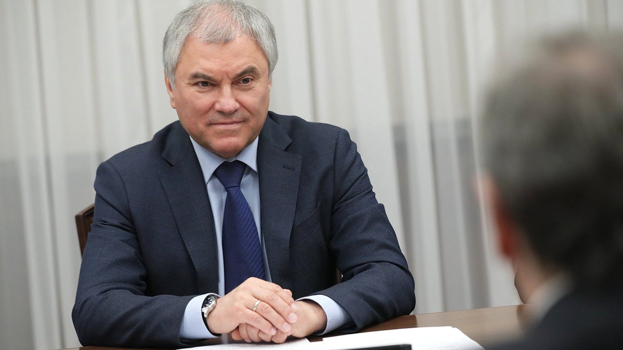 Jefe de la Duma Estatal Vyacheslav Volodin