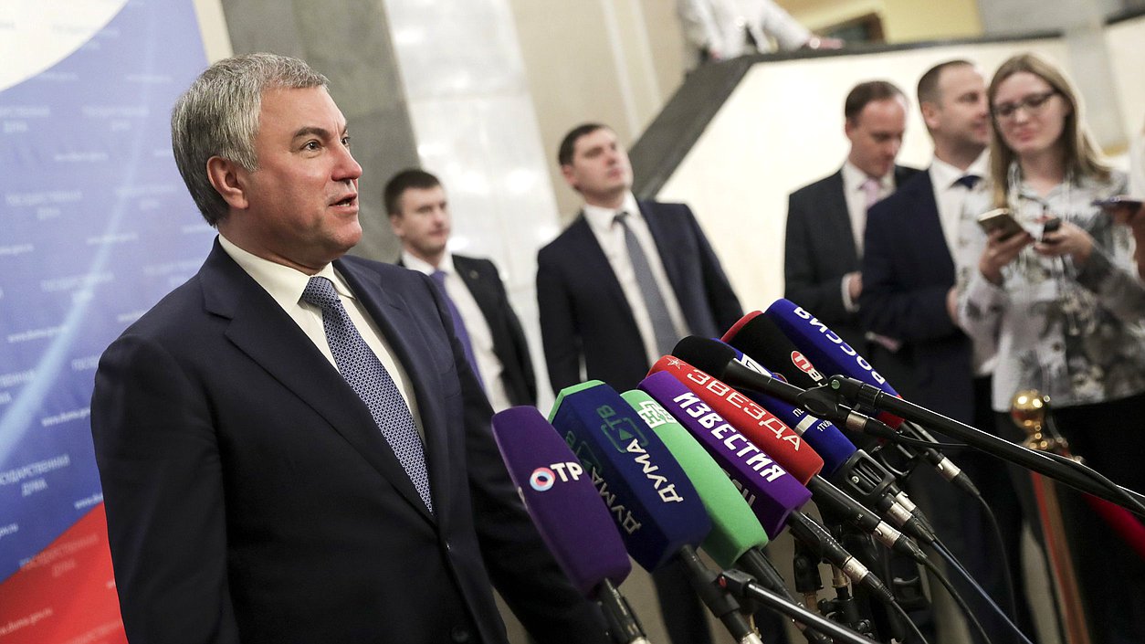 Председатель Государственной Думы Вячеслав Володин