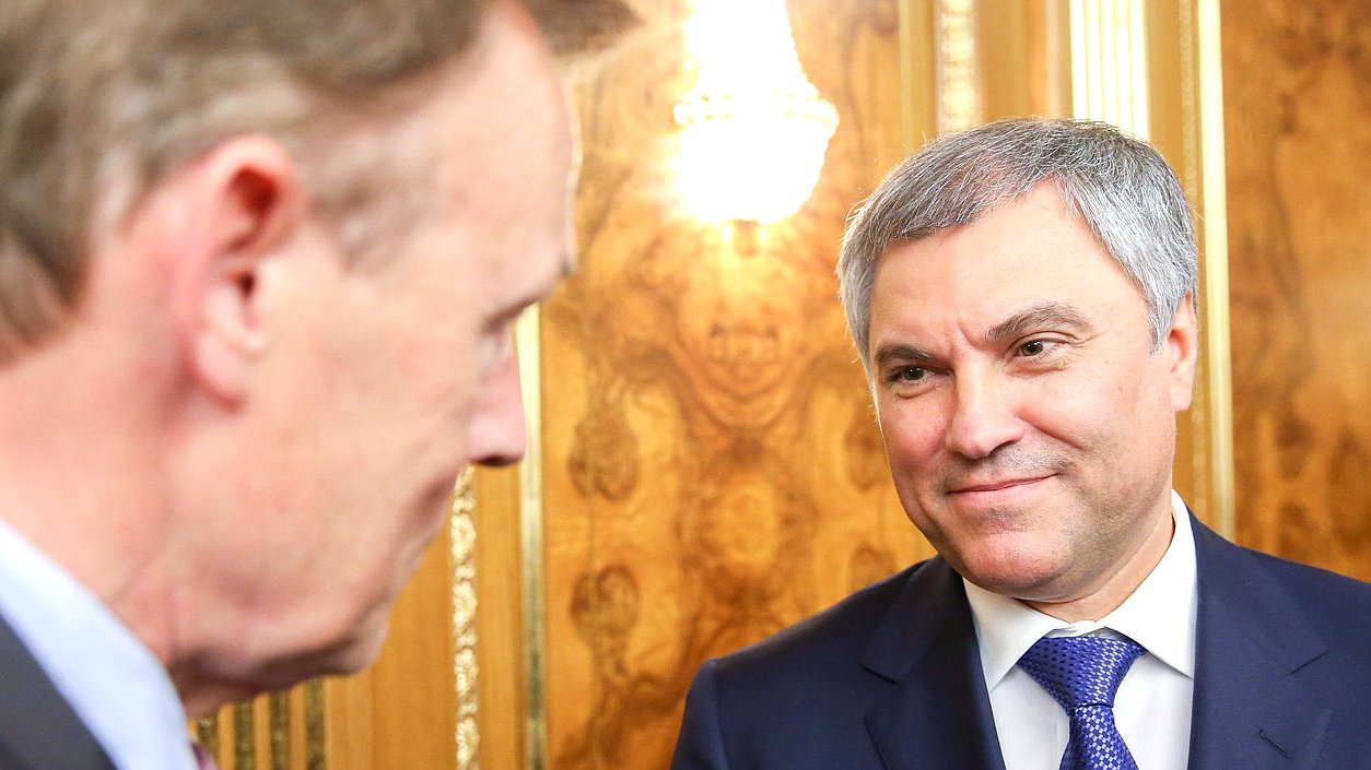 Chairman of the State Duma Viacheslav Volodin and Vice President of the Bundestag Thomas Oppermann