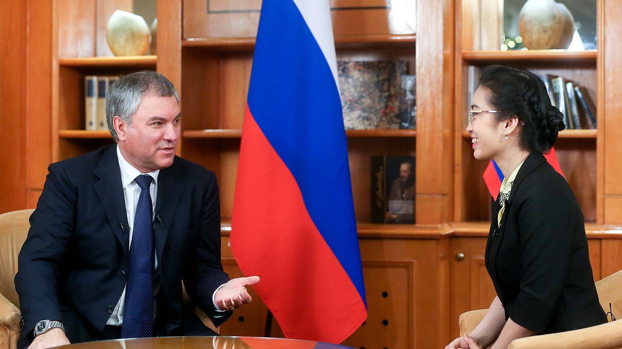 Interview of Chairman of the State Duma Viacheslav Volodin with Vietnamese TV company VTV