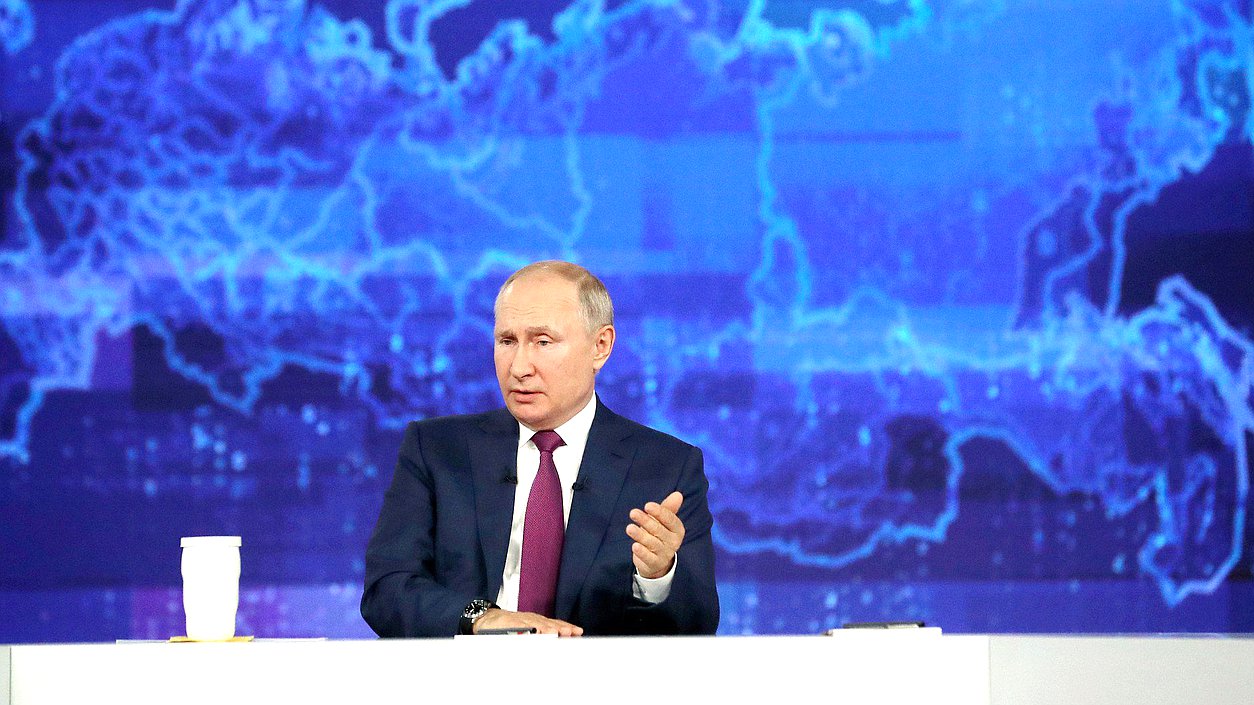 «Прямая линия с Владимиром Путиным». Фото: kremlin.ru