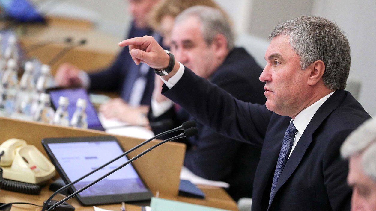 Председатель Государственной Думы Вячеслав Володин
