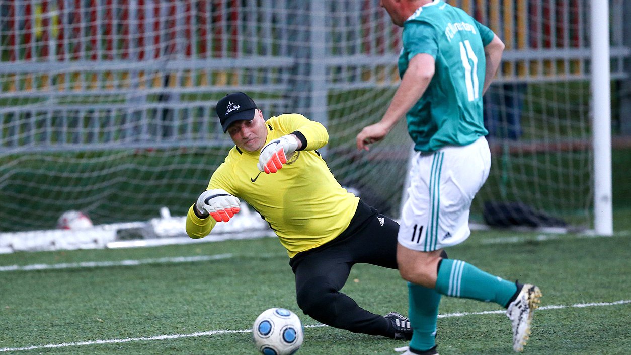 Friendly football match between State Duma and Bundestag