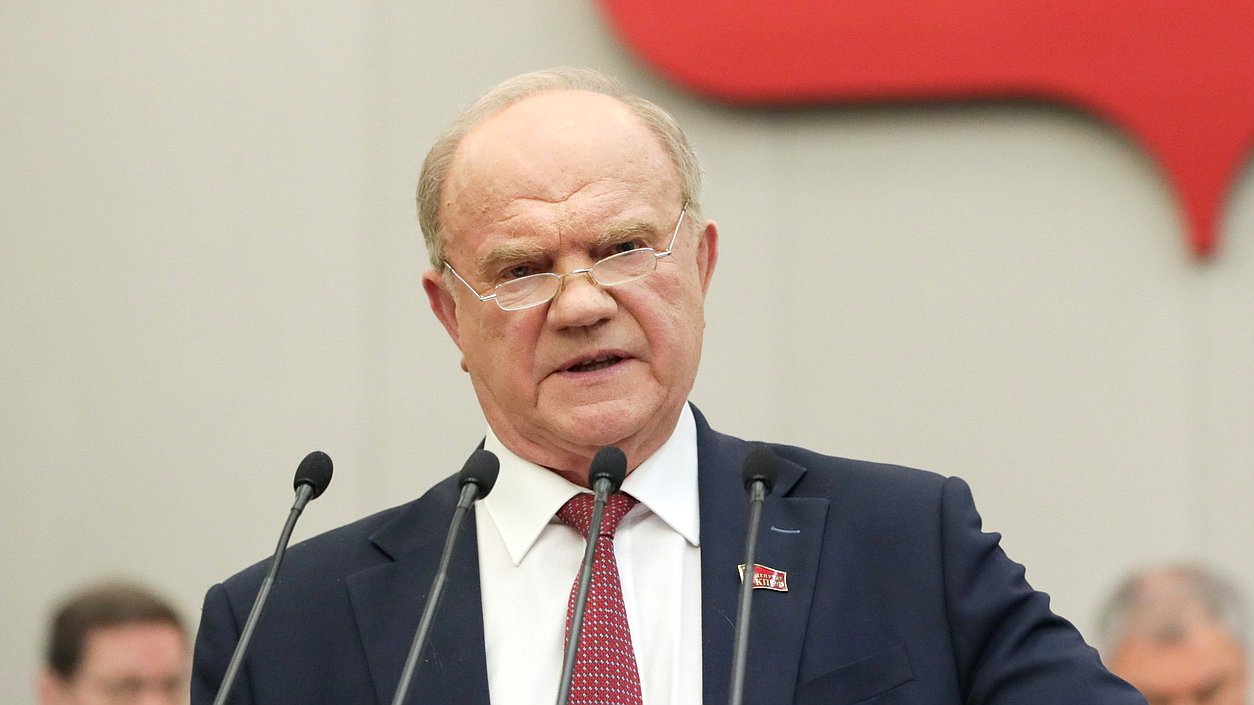 Leader of the CPRF faction Gennady Zyuganov