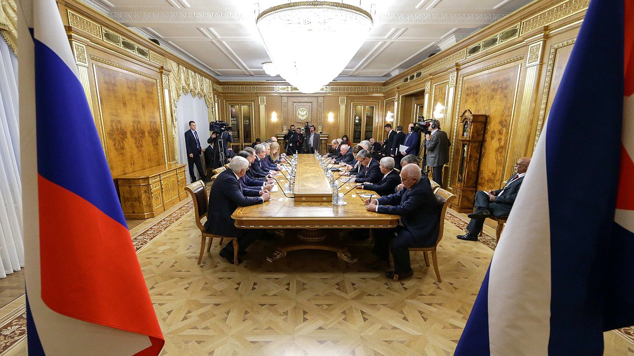 Meeting of Chairman of the State Duma Viacheslav Volodin and Chairman of the State Council and the Council of Ministers of the Republic of Cuba Miguel Mario Díaz-Canel Bermúdez