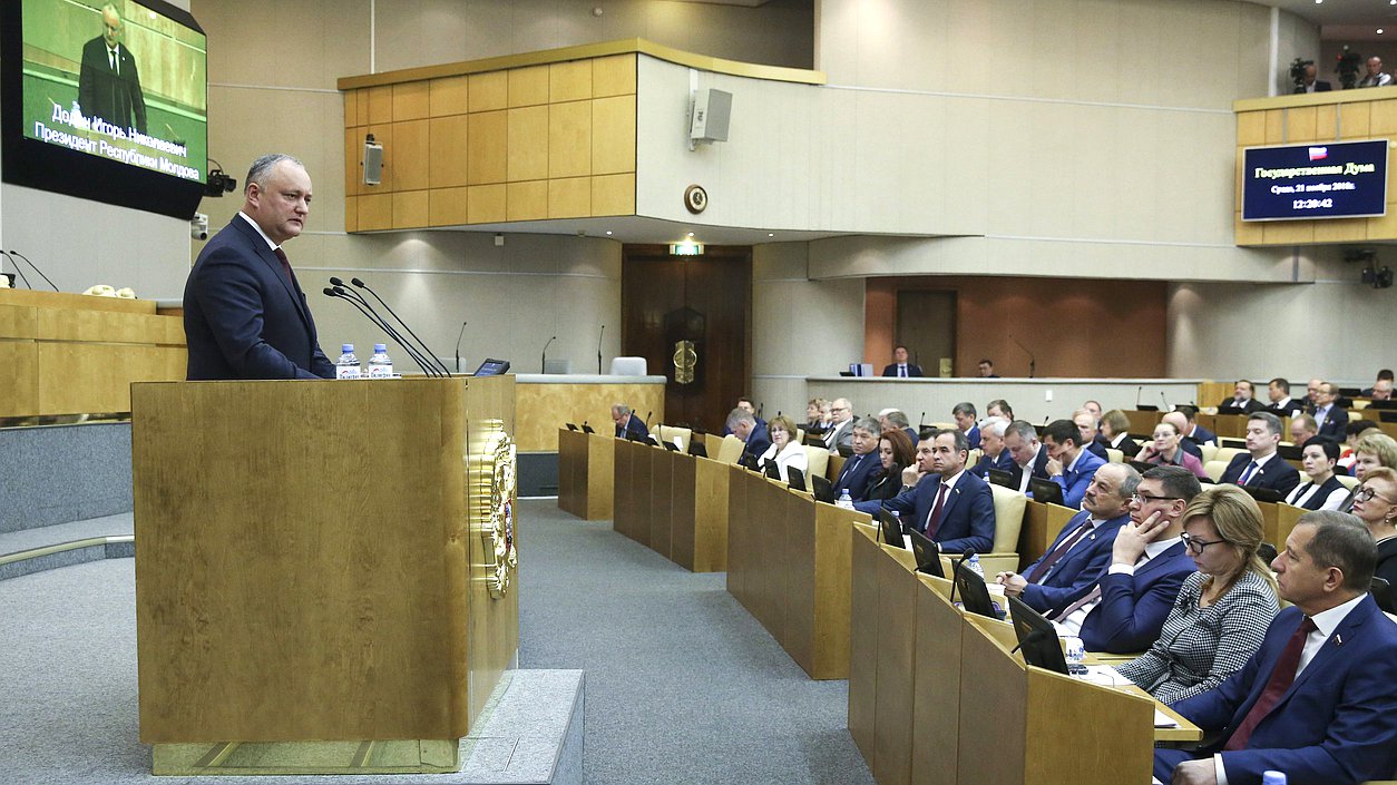 President of the Republic of Moldova Igor Dodon