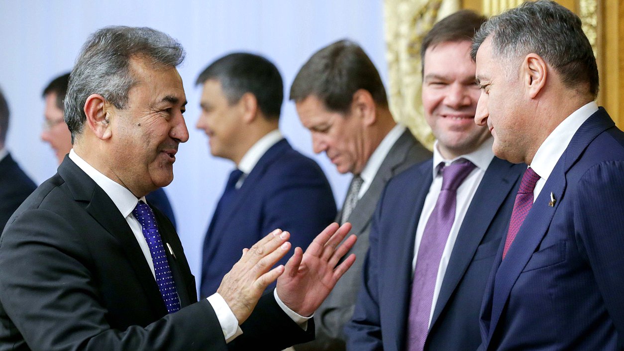 Meeting of Chairman of the State Duma Viacheslav Volodin and Chairman of the Senate of the Oliy Majlis of the Republic of Uzbekistan Nigmatilla Yuldashev