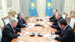 Встреча Председателя Государственной Думы Вячеслава Володина с Первым Президентом Республики Казахстан Нурсултаном Назарбаевым