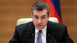 Председатель Комитета по международным делам Леонид Слуцкий
