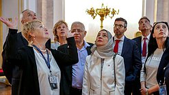 Excursion in the Grand Kremlin Palace for participants of the Second International Forum ”Development of Parliamentarism“