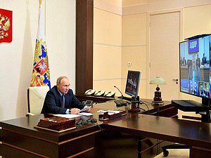 Встреча Владимира Путина с руководством политических партий (в режиме видеоконференции). Фото: kremlin.ru