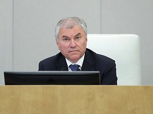 Chairman of the State Duma Vyacheslav Volodin