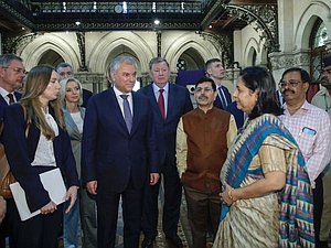 Chairman of the State Duma Vyacheslav Volodin visited the University of Mumbai