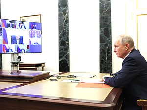 Совещание с постоянными членами Совета Безопасности. Фото: kremlin.ru