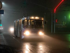 троллейбус транспорт город