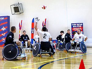 Спортивное мероприятие Вооруженных Сил Российской Федерации среди лиц с поражением опорно-двигательного аппарата (регби на колясках)