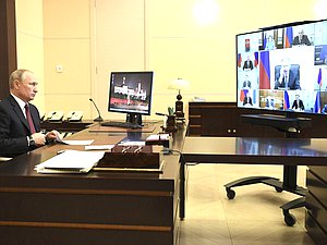 Совещание с постоянными членами Совета Безопасности. Фото: kremlin.ru