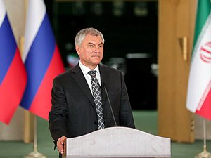 Chairman of the State Duma Vyacheslav Volodin