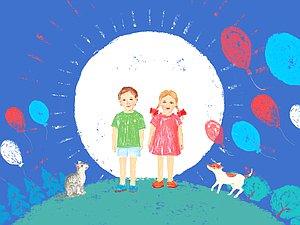 День защиты дети открытка дети