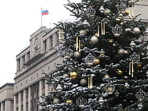 здание Дума новогодняя