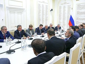 Meeting of the Chairman of the State Duma and the Chairman of the Islamic Consultative Assembly of the Islamic Republic of Iran