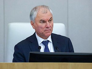 Chairman of the State Duma Vyacheslav Volodin