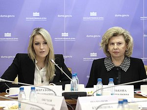 Председатель Комитета по развитию гражданского общества, вопросам общественных и религиозных объединений Яна Лантратова и Уполномоченный по правам человека в Российской Федерации Татьяна Москалькова