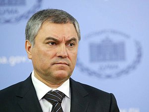 Chairman of the State Duma Vyacheslav Volodin