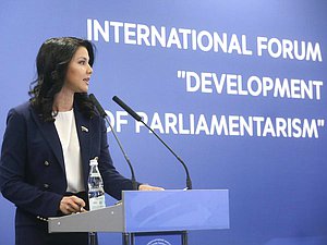 Member of the Committee on International Affairs Inga Iumasheva
