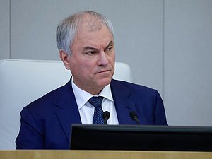 Chairman of the State Duma Vyacheslav Volodin