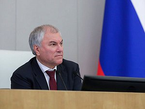 Председатель Государственной Думы Вячеслав Володин